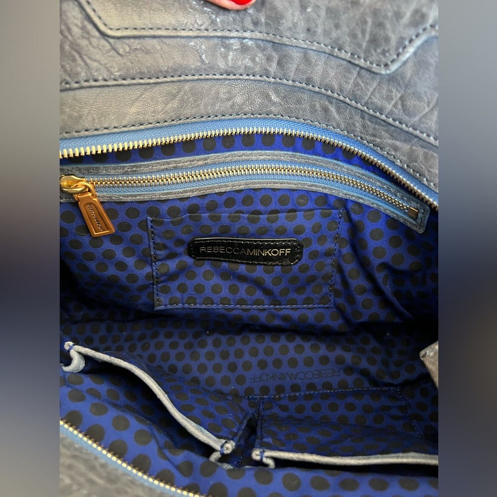 Rebecca Minkoff Blue Leather Satchel - Picture 5 of 7